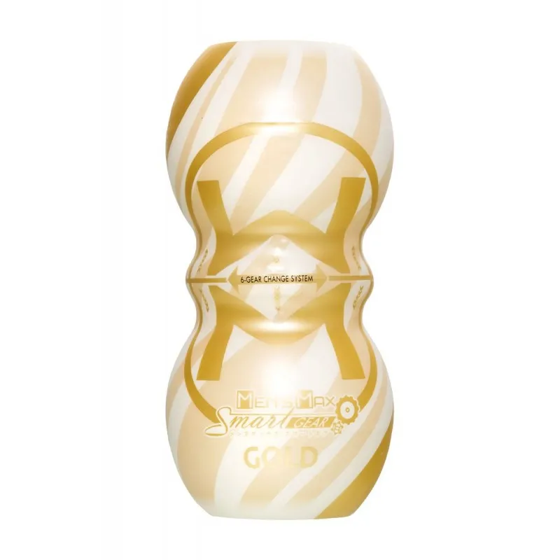 Фото MensMax Мастурбатор нереалистичный MensMax Smart Gear GOLD, TPE, белый, 15 см
