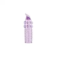 Фото TOYFA Basic Насадка на пенис с шариками TOYFA Basic, TPE, фиолетовый, 13 см