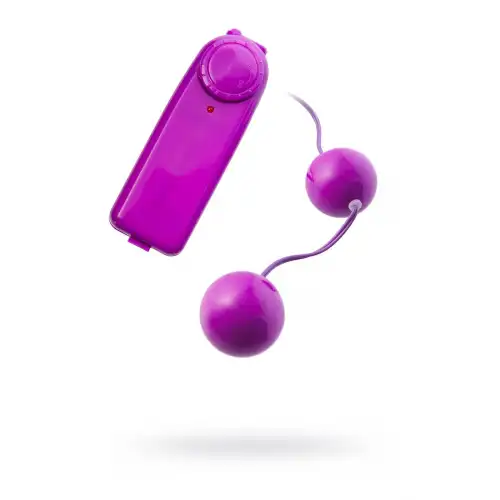 Изображение TOYFA Basic Вагинальные шарики с вибрацией TOYFA Basic, ABS пластик, фиолетовый, 12,2 см