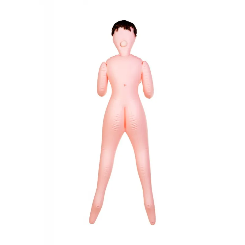 Изображение Dolls-X by TOYFA Кукла надувная Dolls-X by TOYFA Violet, брюнетка, с тремя отверстиями, кибер вставка: вагина