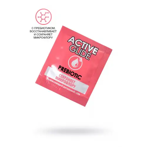 Фото  Увлажняющий интимный гель ACTIVE GLIDE PREBIOTIC,  3г 20 шт в упаковке