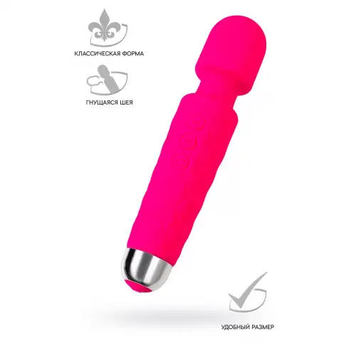 Фото Flovetta by toyfa, Китай Вибромассажер Flovetta PEONY, силикон, розовый, 20,5 см