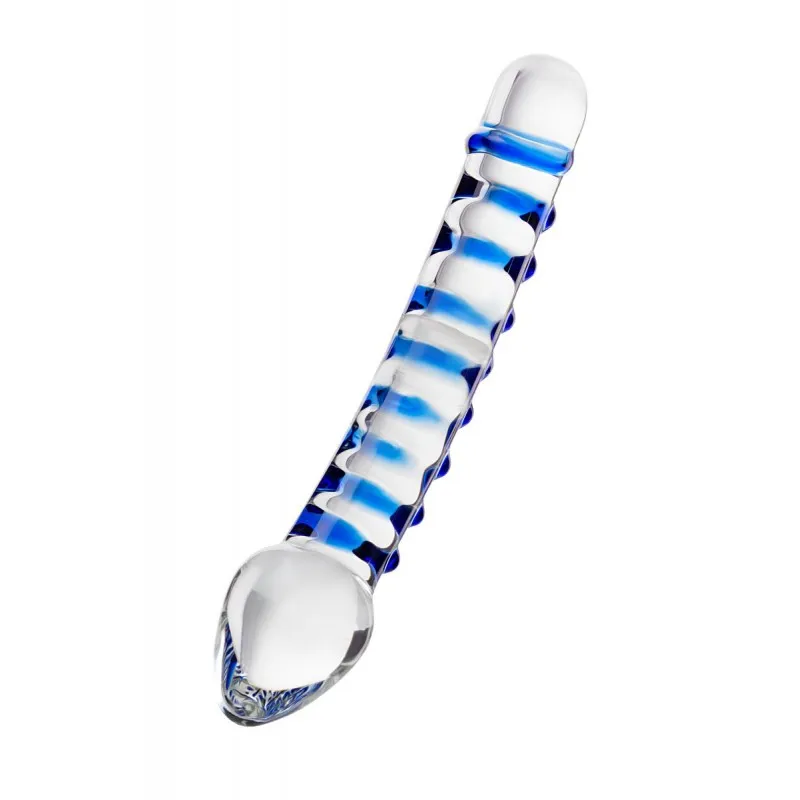 Фото Sexus Glass Двусторонний фаллоимитатор Sexus Glass, стекло, прозрачный, 20 см