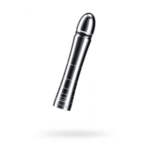 Фото Erolanta Glossy Фаллоимитатор Mystim Glossy Glen, электростимуляция, хирургическая сталь, серебряный, 14 см