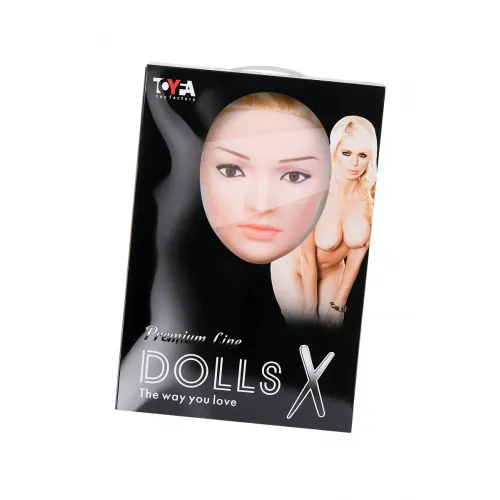 Изображение Dolls-X by TOYFA Кукла надувная Dolls-X by TOYFA Liliana с реалистичной головой, блондинка, с двумя отверстиями