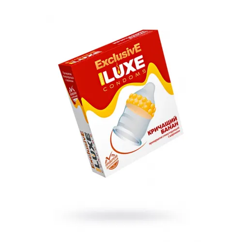 Изображение Luxe Презервативы Luxe, exclusive, «Кричащий банан», 18 см, 5,2 см, 1 шт.