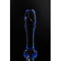 Изображение Sexus Glass Анальный фаллоимитатор Sexus Glass, стекло, синий, 13 см