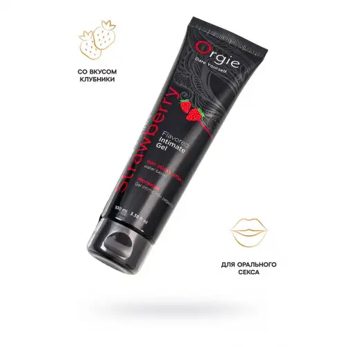 Фото Orgie, Португалия Интимный гель ORGIE LUBE TUBE, водная основа, с клубничным вкусом, 100 мл