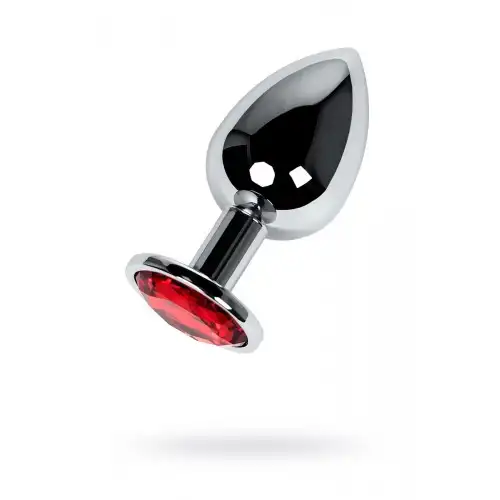 Metal by TOYFA Анальная втулка Metal by TOYFA, металл, серебряная, с красным кристаллом, 9,5 см, Ø 4 см, 420 г — купить в Минске Изображение Metal by TOYFA Анальная втулка Metal by TOYFA, металл, серебряная, с красным кристаллом, 9,5 см, Ø 4 см, 420 г