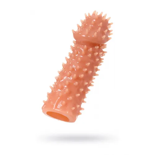 Фото KOKOS Насадка реалистичная KOKOS EXTREME SLEEVE 07-M с дополнительной стимуляцией, TPE, телесная, 14.7 см