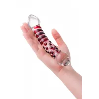 Фото Sexus Glass Двусторонний фаллоимитатор Sexus Glass, стекло, прозрачный, 21 см