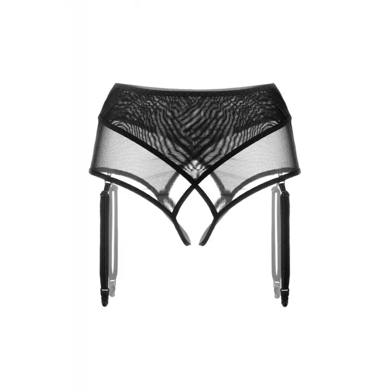 Фото Waname Apparel Эротические трусики-пояс для чулок Waname Pliability с высокой посадкой черные (54-56) в пакете