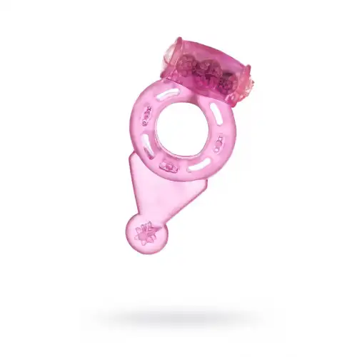 Фото TOYFA Basic Виброкольцо на пенис TOYFA Basic, TPE, розовый