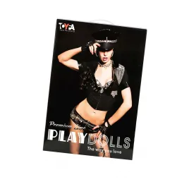 Кукла надувная Dolls-X by TOYFA Cop Samantha реалистичная голова,брюнетка, с тремя отверстиями