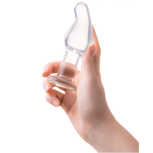 Sexus Glass Анальная пробка из стекла с загнутым кончиком — купить в Минске Изображение Sexus Glass Анальная пробка из стекла с загнутым кончиком