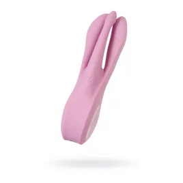 Вибростимулятор Satisfyer Threesome 1, силикон, розовый, 14 см