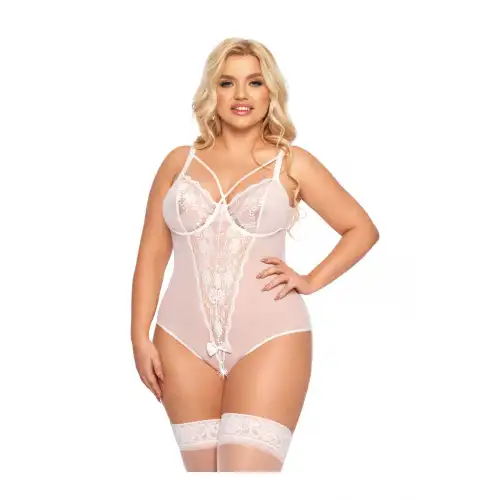 Фото SoftLine Collection, Польша Боди SoftLine Collection Amanda, белый, XL