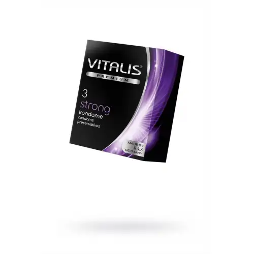 Фото Vitalis, Германия Презервативы Vitalis, premium, ультрапрочные, 18 см, 5,3 см, 3 шт.