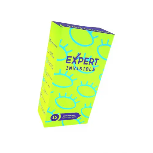 Фото  Презервативы EXPERT Invisible, ультратонкие, 15 шт
