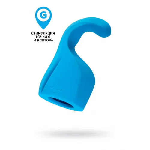 Фото Magic Wand Насадка Magic Wand Genius для массажера Europe, силикон, синяя, 17 см