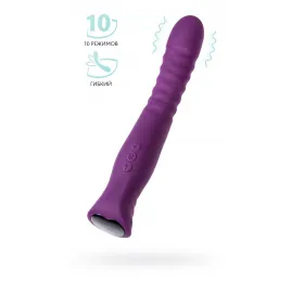 Вибратор Flovetta LUPIN, силикон, фиолетовый, 22 см