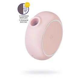 Вакуумный стимулятор клитора с вибрацией Satisfyer Pro To Go 3, розовый, 8,5 см