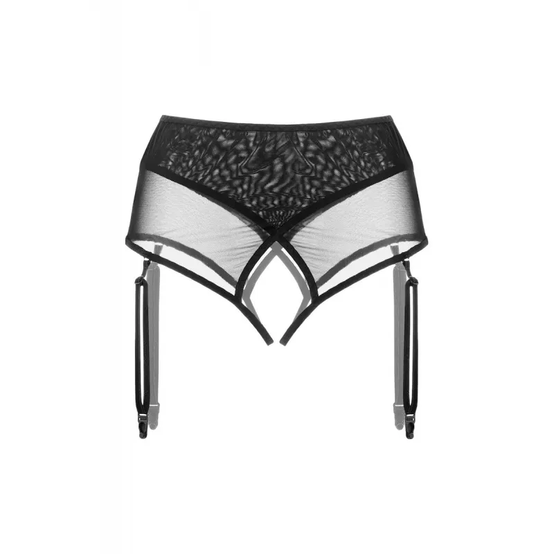 Фото Waname Apparel Эротические трусики-пояс для чулок Waname Pliability с высокой посадкой черные (54-56) в пакете