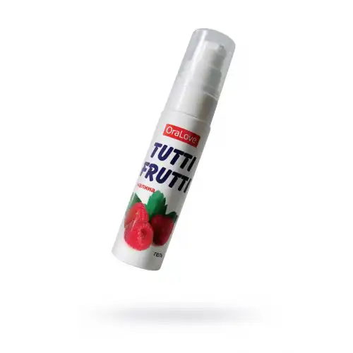 Фото Биоритм, Россия Съедобная гель-смазка TUTTI-FRUTTI для орального секса со вкусом малины 30г