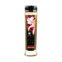 Изображение Shunga, Канада Масло для массажа Shunga Romance, натуральное, возбуждающее, клубника и шампанское, 240 мл.