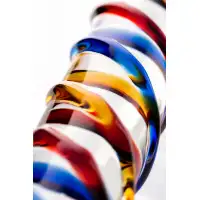 Фото Sexus Glass Двусторонний фаллоимитатор Sexus Glass, стекло, прозрачный, 19,5 см