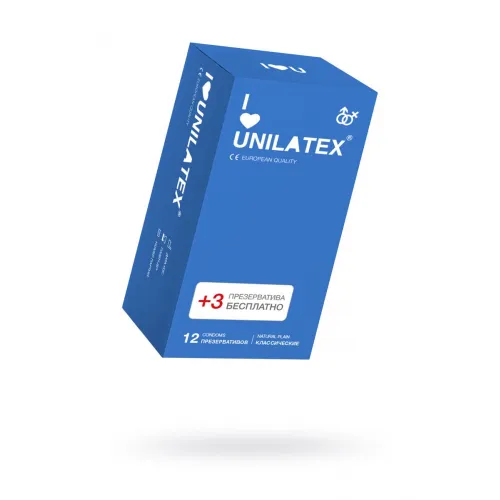 Фото Unilatex Презервативы Unilatex Natural Plain №12+3 гладкие классические