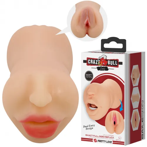 Baile, Китай Двусторонний мастурбатор Crazy Bull Zoey вагина и ротик