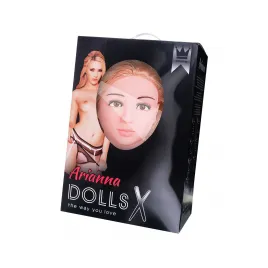 Кукла надувная Dolls-X by TOYFA Arianna с реалистичной головой, блондинка, с двумя отверстиями