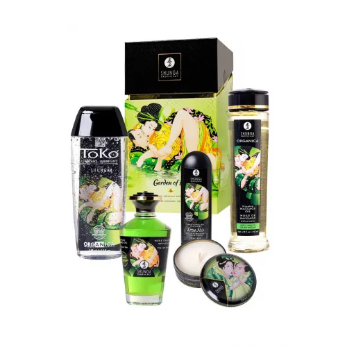 Фото Shunga, Канада Подарочный набор Shunga «Сад Эдо» Garden of Edo, 5 средств, аромат зеленый чай