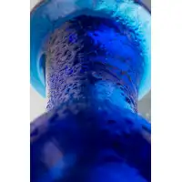 Фото Sexus Glass Анальная втулка Sexus Glass, стекло, синяя, 13,5 см, Ø 4,5 см