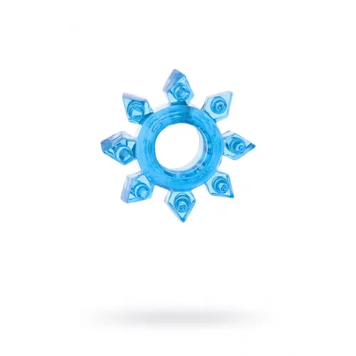 Изображение TOYFA Basic Эрекционное кольцо на пенис TOYFA, TPE, синий