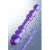 Фото Sexus Glass Двусторонний фаллоимитатор Sexus Glass, стекло, розовый, 22,5 см