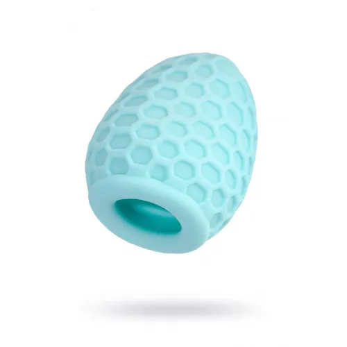 Фото A-toys by TOYFA Мастурбатор A-Toys by TOYFA Pufl, бирюзовый, ТРЕ, 6 см Ø 2,7 см