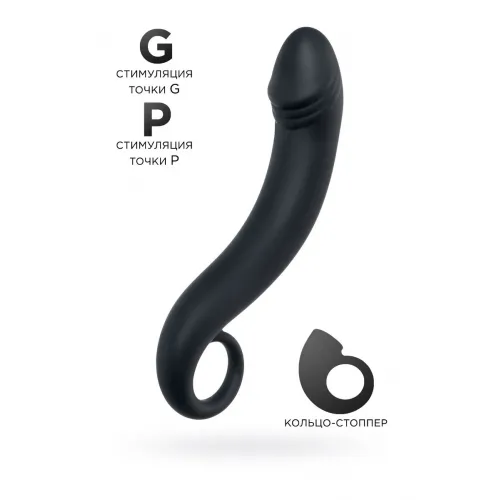 Фото POPO Pleasure by TOYFA Анальный стимулятор POPO Pleasure by TOY Dorado, водонепроницаемый, силикон, черный, 18 см, Ø 3,5 см