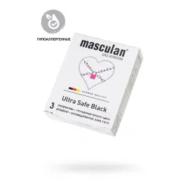 Презервативы Masculan, ultra 4, ультрапрочные, 19 см, 5,3 см, 3 шт. (Ultra Safe №3)