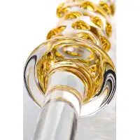 Фото Sexus Glass Двусторонний фаллоимитатор Sexus Glass, стекло, прозрачный, 25 см