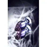 Изображение Sexus Glass Анальная втулка Sexus Glass, стекло, фиолетовая, 10 см, Ø 4 см