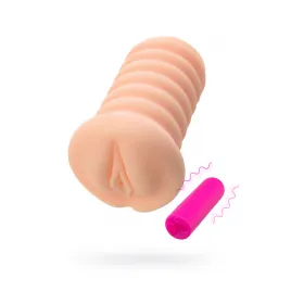 Мастурбатор реалистичный KOKOS Three Sisters Lady с вибрацией, TPR, телесный, 18 см