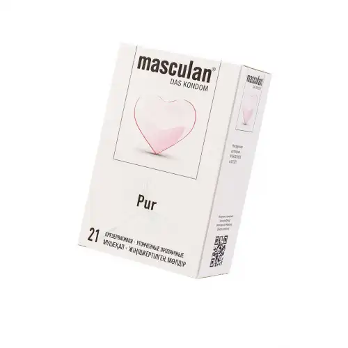 Изображение  Презервативы Masculan, Pur № 21 утонченные, 18,5 см, 5.3 см, 21 шт.