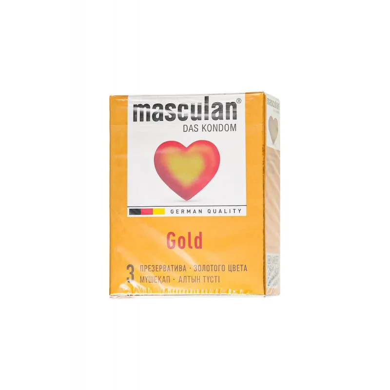 Изображение Masculan Презервативы Masculan 5 Ultra , 3шт Золотого цвета (Аромат ваниль)