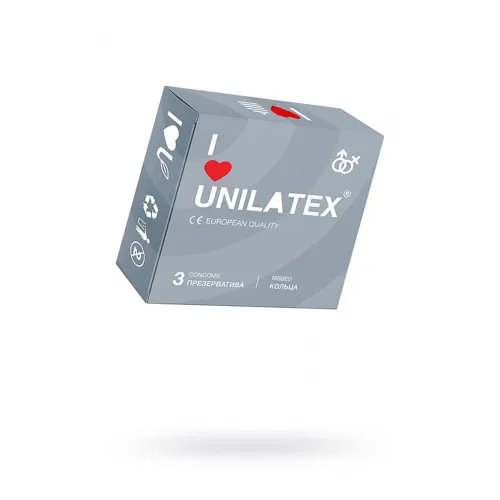 Фото Unilatex Презервативы Unilatex Ribbed №3 ребристые