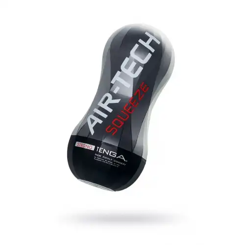 Изображение Tenga, Япония Нереалистичный мастурбатор TENGA Air-Tech Squeeze Strong, TPE, белый, 17 см