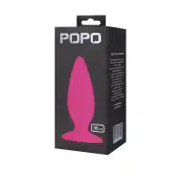 POPO Pleasure by TOYFA Анальная втулка TOYFA POPO Pleasure, силикон, розовая, 10 см