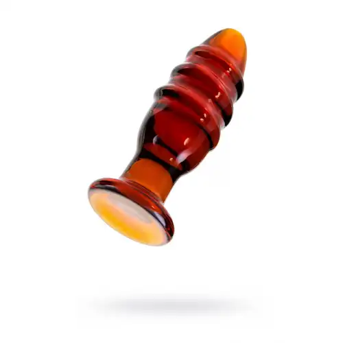 Изображение Sexus Glass Анальная втулка Sexus Glass, стекло, коричневая, 12,5 см, Ø 4 см