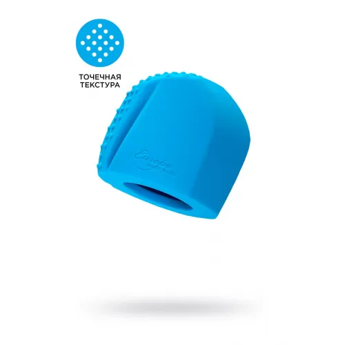 Фото Magic Wand Насадка Magic Wand Genio для массажера Europe, силикон, синяя, 4.1 см